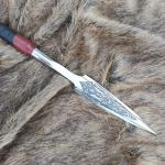Custom Viking Spear Head Sword with Wood Handle