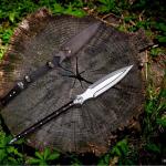 Viking Spear with Leather Sheath - 30" Decorative