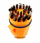 Norseman 29-Piece M7 Drill Bit Set - Orange