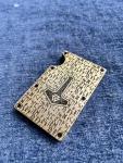 Viking Engraved Brass Card Wallet with RFID Shield