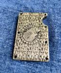 Viking Engraved Brass Card Wallet with RFID Shield