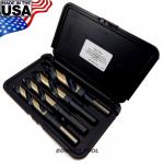 Norseman 4 pc Silver & Deming Drill Bit Set