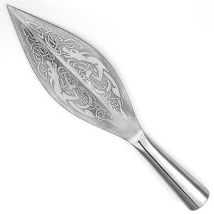 Viking Leaf Spear Head High Carbon Steel