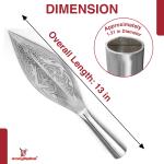 Viking Leaf Spear Head High Carbon Steel