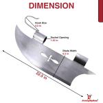Battle-Ready Viking Axe Head High Carbon Steel