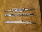 Chevrolet Viking Pickup Hood Emblem with Fender Spears