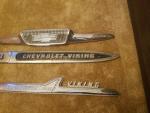 Chevrolet Viking Pickup Hood Emblem with Fender Spears