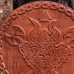 Viking Round Shield 17" with Norse Crest