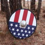 Viking Gokstad Shield with American Flag - 30