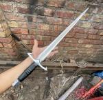 30" Viking Sword with Leather Handle and Sheath