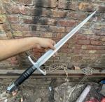 30" Viking Sword with Leather Handle and Sheath