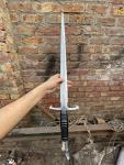 30" Viking Sword with Leather Handle and Sheath