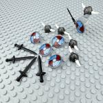 LEGO Viking Armory Set: Helmets, Shields, Swords