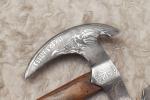Custom Double Headed Viking Axe with Leather Grip
