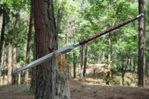 Personalized Carbon Steel Viking Spear Sword