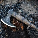 Ragnar Lothbrok Bearded Viking Battle Axe