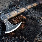 Ragnar Lothbrok Bearded Viking Battle Axe