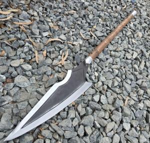 Viking Hand-Forged Carbon Steel Hunting Spear