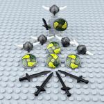 LEGO Viking Armor Set: Helmets, Shields, Swords