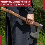 Viking Bearded Battle Axe - Carbon Steel, 20.5