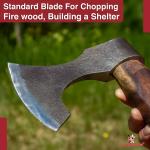 Viking Bearded Battle Axe - Carbon Steel, 20.5