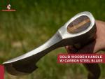 Viking Bearded Battle Axe - Carbon Steel, 20.5