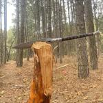 Custom Viking Spear with Carbon Steel Blade