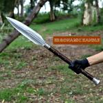Custom Viking Spear with Carbon Steel Blade
