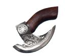 Viking Pizza Axe Stainless Steel Damascus Cutter