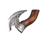 Viking Pizza Axe Stainless Steel Damascus Cutter