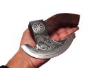 Viking Pizza Axe Stainless Steel Damascus Cutter