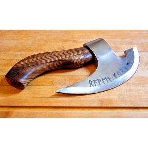 Viking Axe Pizza Cutter with Runes Design