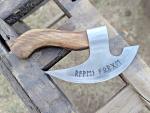 Viking Axe Pizza Cutter with Runes Design