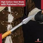 Viking Spangenhelm Throwing Spear Head - High Carbon Steel