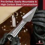 Viking Spangenhelm Throwing Spear Head - High Carbon Steel