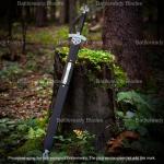 Viking Sword with Scabbard - Hand Forged, Sharp