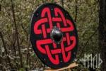Viking Shield 24" - Wood and Metal Design