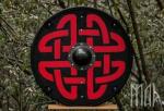 Viking Shield 24" - Wood and Metal Design