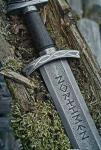 Custom Viking Sword - Handmade Damascus Steel with Scabbard