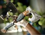 Viking High Carbon Steel Tomahawk Axe - Engraved