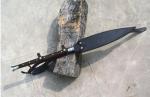 Viking Spear with Carbon Steel Blade and Leather