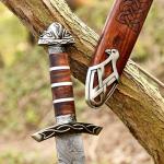 Handmade Damascus Steel Viking Ragnar Sword