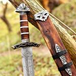 Handmade Damascus Steel Viking Ragnar Sword