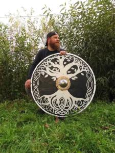 Viking Designer Handmade Battle Shield, 24 Inch