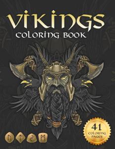 Viking Coloring Book: Warriors, Runes, and More