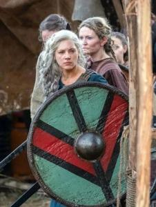 Battle-Ready Viking Wooden Shield for Halloween Fun