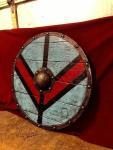 Battle-Ready Viking Wooden Shield for Halloween Fun
