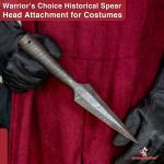 Viking Throwing Spearhead - Hand-Forged Damascus Steel