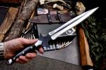 Custom Viking Dagger with Bison Horn Handle