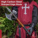 Viking Battle Axe with Spike - Hand Forged